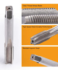 Close-up of Durable M10 X 1.25 Tap And Die Set For Right Hand Threads In High Speed Steel HSS6542 showing thread and head detail.