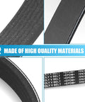 Premium Heavy Duty Remax Serpentine Drive Belt Fits Honda Accord 2003 To 2012 With 2.4L Gas Engine close-up of durable EPDM material and design.