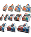 No Tool Wire Connectors For Home And Led Lights Super Easy Push In Block Splicing Solid Stranded 28 To 12 Awg Copper Terminals That Are Flame Retardant And Durable Perfect For Electrical Junction Box Projects, assorted 2- to 8-port blocks