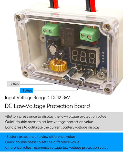 Heavy Duty Battery Adapter Converter Kit For DeWalt 18V 20V Batteries With DC Low Voltage Protection board and display