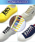 30 Pcs Aluminum No Tie Shoelace Lock Buckle Set With 15 Color Options For Sneakers Hiking Boots And Shoes Repair on four shoes