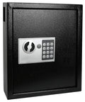 Rock Solid Heavy Duty Digital Key Safe Box With Wall Mount For 40 Keys, Large Secure Lockbox For House Keys, Programmable Combination Lock