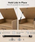 Set Of 4 Straight Up Heavy Duty Gas Struts With Smooth As Butter Operation 22.5 Pound Lift Force And 10 Inch Length Gas Springs in use on a cabinet lid.