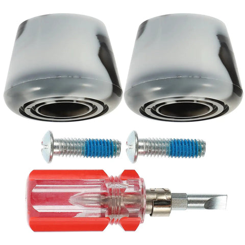 Roller Skate Toe Stops And Plugs Set With Screws Pro Grade Wear Resistant Brake Heads For Inline And Quad Skating