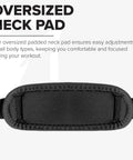 Black Heavy Duty Aluminum Arm Blaster For Bicep Curls And Arm Isolation neck pad with padded cushion and strap detail