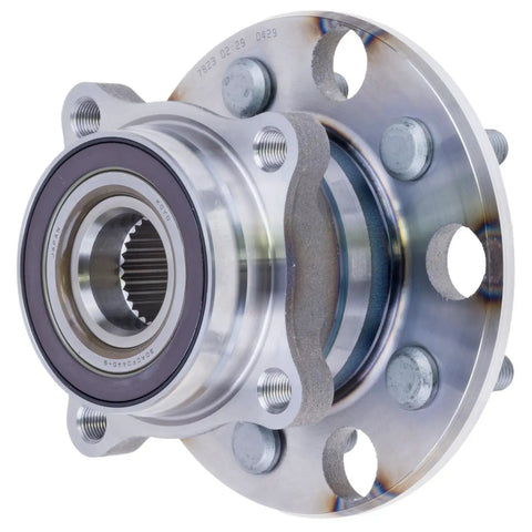 Rear Wheel Bearing And Hub Assembly For 3.5L V6 Rwd Cars featuring direct fit and heavy duty construction, robust metal housing view.