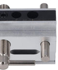 Snappy Setup Adjustable Width Doweling Jig Kit With Heavy Duty Woodworking Guide showing adjustable clamps and hole guides.