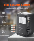 Sewer Inspection Camera Pro Grade With 512Hz Locator, 165 Feet Cable, 9 Inch LCD Screen, DVR Function, IP68 Waterproof Camera With 12 Adjustable LEDs, 16GB SD Card, battery box with 4500 mAh battery and 12V power supply