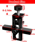 2-In-1 Cabinet Door Installation Jig Kit With Adjustable Metal Mounting Jig, dimensions shown, red arrows for measurements