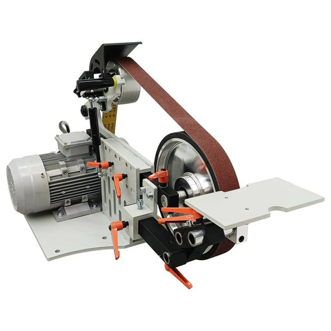 Heavy Duty 1500W Variable Speed Belt Sander And Knife Grinder Table featuring pure copper motor and 1800mm belt for precise shaping.