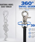 Heavy Duty Metal Swivel Snap Hooks Twelve Pack slick 360 spin trigger clips showcasing tangle-free design for daily use.