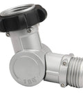 Adjustable 180 Degree and 360 Degree Metal Swivel Connector With TPR Grip for Easy Hose Connection Prevents Kinks and Twists close-up