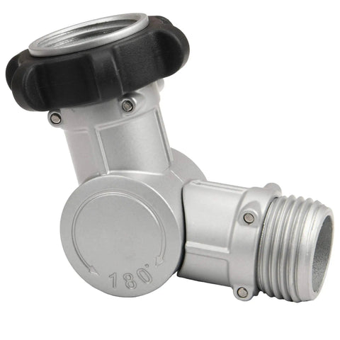 Adjustable 180 Degree and 360 Degree Metal Swivel Connector With TPR Grip for Easy Hose Connection Prevents Kinks and Twists close-up