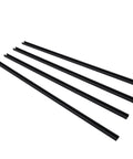 Aluminum 48 Inch T Track For Woodworking Universal Double Cut Profile With Predrilled Mounting Holes And Hold Down Clamps Sandblast Black Anodized 4 Pack Fits Five Sixteenth Inch And One Quarter Inch T Bolts And One Quarter Inch Hex Bolts