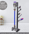 Floor Standing Docking Station For V15 Detect And V11 Series Cordless Vacuum Cleaners with Five Hook Metal Bracket Organizer Rack