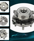 Beefy Front Wheel Bearing And Hub Assembly With Abs For Nissan Frontier Xterra Pathfinder And Suzuki Equator 4X4 6 Lug