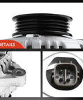 Details of Drop-In Beefed-Up 95Amp 12V Alternator For Honda CR-V 1997-2001 2.0L L4 With 4-Groove Pulley CCW Rotation Square Plug