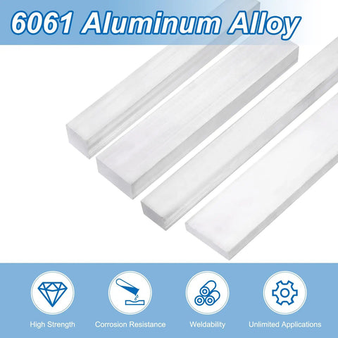 Square Aluminum Flat Bar 25 By 32 Inch Thick And Wide Eight Inch Long 6061 Aluminum Flat Plate Solid Mill Stock angle view