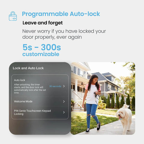 Badass Smart Deadbolt With Integrated Wifi Hub Featuring Quick Biometric Scanner And Rolling Digit Keypad For Smooth Keyless Entry Zero Monthly Costs Or Any Type Of Security Drama
