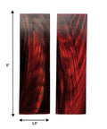 Buffalo Horn Knife Scales Set Of 2 5 Inch DIY Knife Making Blanks Red Buffalo Crafting Resource For Custom Knife Handles Natural Color Variations