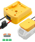 Universal Battery Adapter For 20V And 18V Drill Packs To Power RC Cars, Trucks, And Robotics, Converts DCB Series Batteries, 30A Fuse
