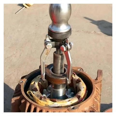 Get This Awesome 5Pc Sliding Hammer Gear And Bearing Puller Set For Your Ride With Durable Internal External Disassembly Tools To Fix Your Family Vessel And Handle Minor Breakdowns Without Stress. Steel puller removing bearing from motor housing