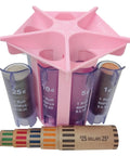 Pink Coin Roller Tube Set For Quick And Accurate Change Counting With Included Wrappers Sorter Machine Coin Organizer And Holder