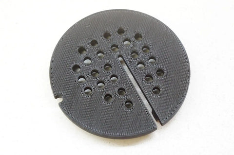 Band Saw Throat Plate Table Insert For Hitachi CB13F Replacement Part 726936 with honed edges and perforated feed surface.