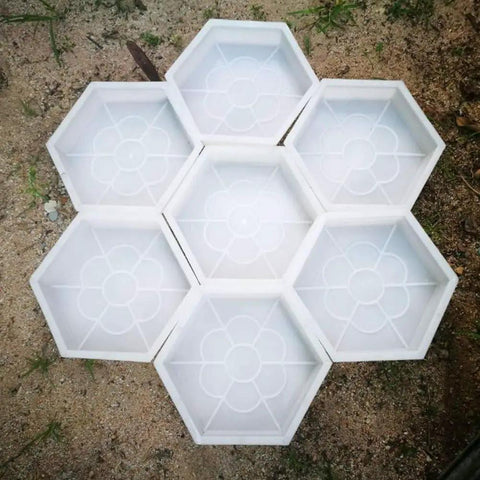 Dope Hexagon Concrete Mold For Pavement And Walkways Reusable Brick Mold For DIY Patio Lawn And Garden Path Creation Built To Last