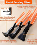 Three Piece Pro Grade Hand Seamer Set With 45 90 180 Degree Jaws For Metal Bending In Standing Seam Roofing HVAC Doors And Windows Aluminum Sheet Metal Work Go To Tool For Tight Spaces