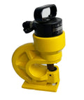 Hydraulic Hole Punching Tool 31T Workhorse For Pros Heavy Duty Puncher shown in yellow with metal die, ideal for metalworking