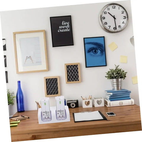 USB Charging Station For Game Controllers Compact Dock With Blue LED Indicator on desk in home office