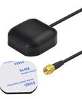 Waterproof Pro Grade GPS Antenna with SMA Male Connector for Car Stereo, Real Time Tracking, Magnetic or Adhesive Mount