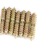 Top Shelf Double Ended Steel Screws M5 M6 Zinc Plated shown in pack of 20, designed for woodworking projects.