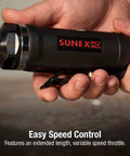Close-up of Go To One Horsepower Die Grinder With One Quarter Inch Drive showing ergonomic grip and variable speed throttle