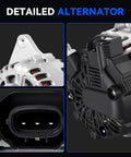 Close-up details of Beefy Alternator Replacement For 2011-2017 Elantra 1.8L 2.0L L4 Fit For 2012-2013 Soul