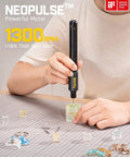 Person using K2 Nano Power Drill Kit for DIY Projects With 20 Bits and 800mAh Rechargeable Battery on small craft item at 1300 RPM