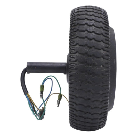Side view of High Torque 6.5 Inch 200W 36V Hub Motor Wheel for DIY Replacement and Repairs Rain Resistant Replaceable Wheel