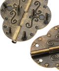 Two Pack Antique Bronze Cabinet Hinges Heavy Duty Furniture Fittings For Wooden Boxes And Drawers Boasting Smooth As Butter Movement And No Drama Assembly That Delivers Next Level Quality, design detail.