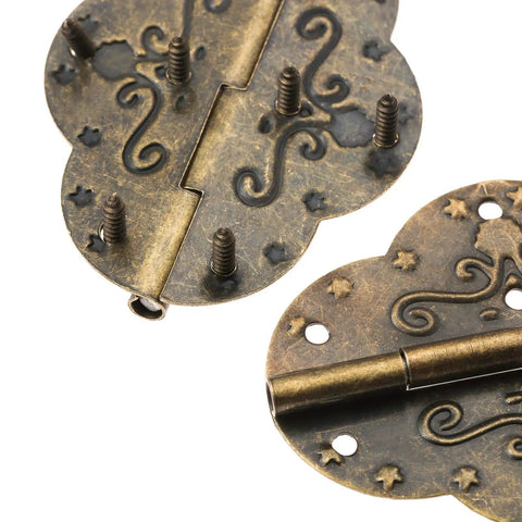 Two Pack Antique Bronze Cabinet Hinges Heavy Duty Furniture Fittings For Wooden Boxes And Drawers Boasting Smooth As Butter Movement And No Drama Assembly That Delivers Next Level Quality, design detail.