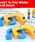 Heavy-Duty Drum Lifter For Forklift Crane With 2,200 Lbs Capacity And Rugged Steel Barrels Sling Chain Featuring double grab hooks.