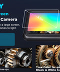 POLEDY 1080P HD Endoscope Camera With Light, 4.3 Inch IPS Screen Borescope, gears detail with optical zoom