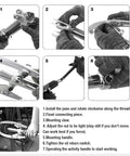 Instructions for Beefy 15 Ton Hydraulic Gear Puller Kit With 4 Inch To 12 Inch Reach 2 Or 3 Jaw Hub Separator in use