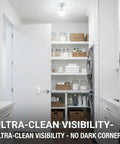 Detached Motion Sensor Light Bulb Kit With Split Design 60W Equivalent A19 LED 6000K Daylight White Wall Mounted Sensing Unit Reaches 26 Feet For No Blind Spots Motion Activated For Garage Basement Porch 1 Pack in bright laundry room