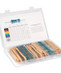 1000 Piece Resistor Kit Pro Grade Metal Film 0.25W 1 Percent Tolerance with 25 Values arranged in organizer case