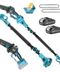 Go Higher Faster With This Slick Two In One Cordless Pole Saw That Transforms From Handheld Chainsaw To High Reach Tree Trimmer.