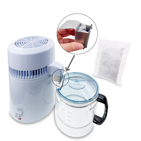 12 Pack Activated Charcoal Distiller Filters Coconut Shell Activated Carbon Filter Sachets For Cleaner Water In Countertop Distillers Compatible With Most Models And Quick Chlorine And VOC Removal For Better Tasting Home Water
