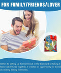 Couple excitedly unwrapping gift with Handwoven Mayan Hammock With Carry Bag Big Family Size Portable Rope Hammock visible