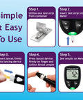 Instruction guide for On The Go No Coding Blood Glucose Test Strips 15 Count Individually Wrapped For Easy Diabetes Testing