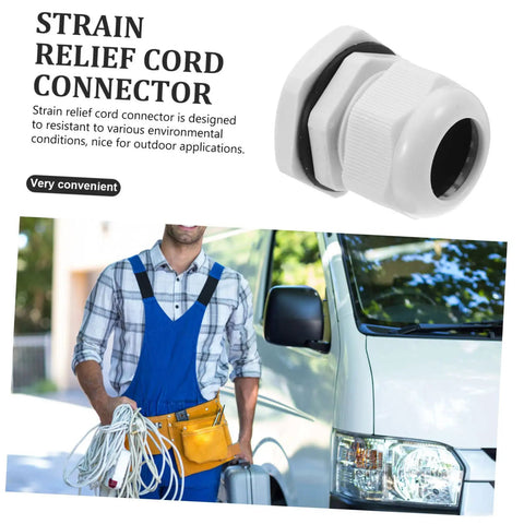 Weatherproof M32 Cable Gland Connector Set 10 Pack with rotating threaded locking head for outdoor electrical wiring